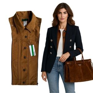 NWT Brunne DICKEY Compatible with VERONICA BEARD Blazer Drill Jacket 00-14